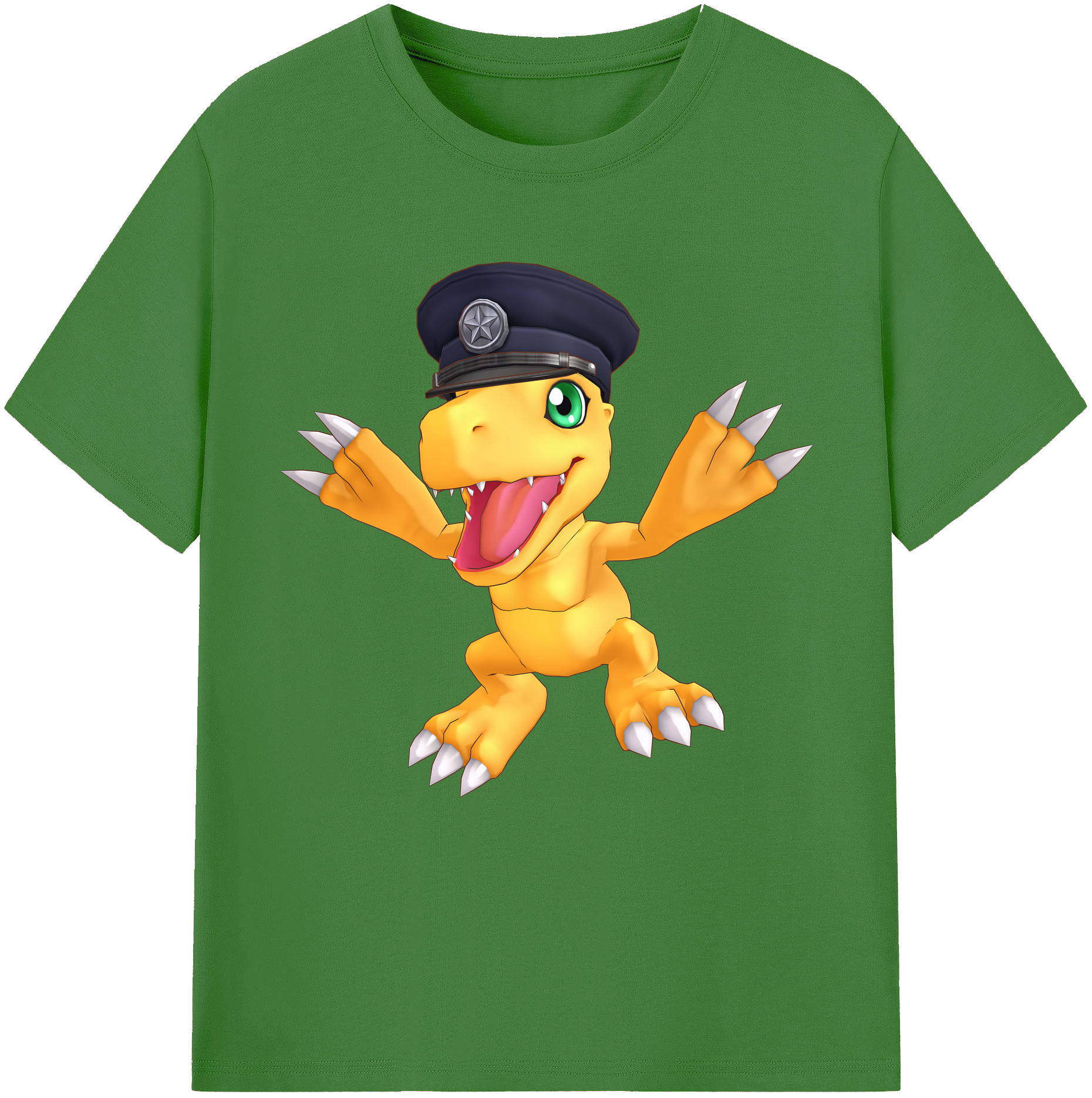 （画像用） Digimon デジタルモンスター/デジモン レディースカジュアルプリントTシャツ（綿100％）